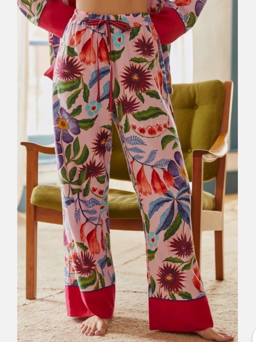 Anthropologie Rosa De Weerd Flannel
Sleep Pants Lounge Pajama PJ Bottom small